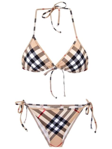 womens burberry swimwear and beachwear|burberry women's bikini.